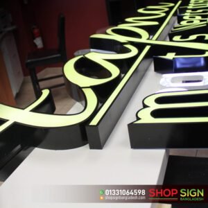 Acrylic Channel letter sign price in Bangladesh