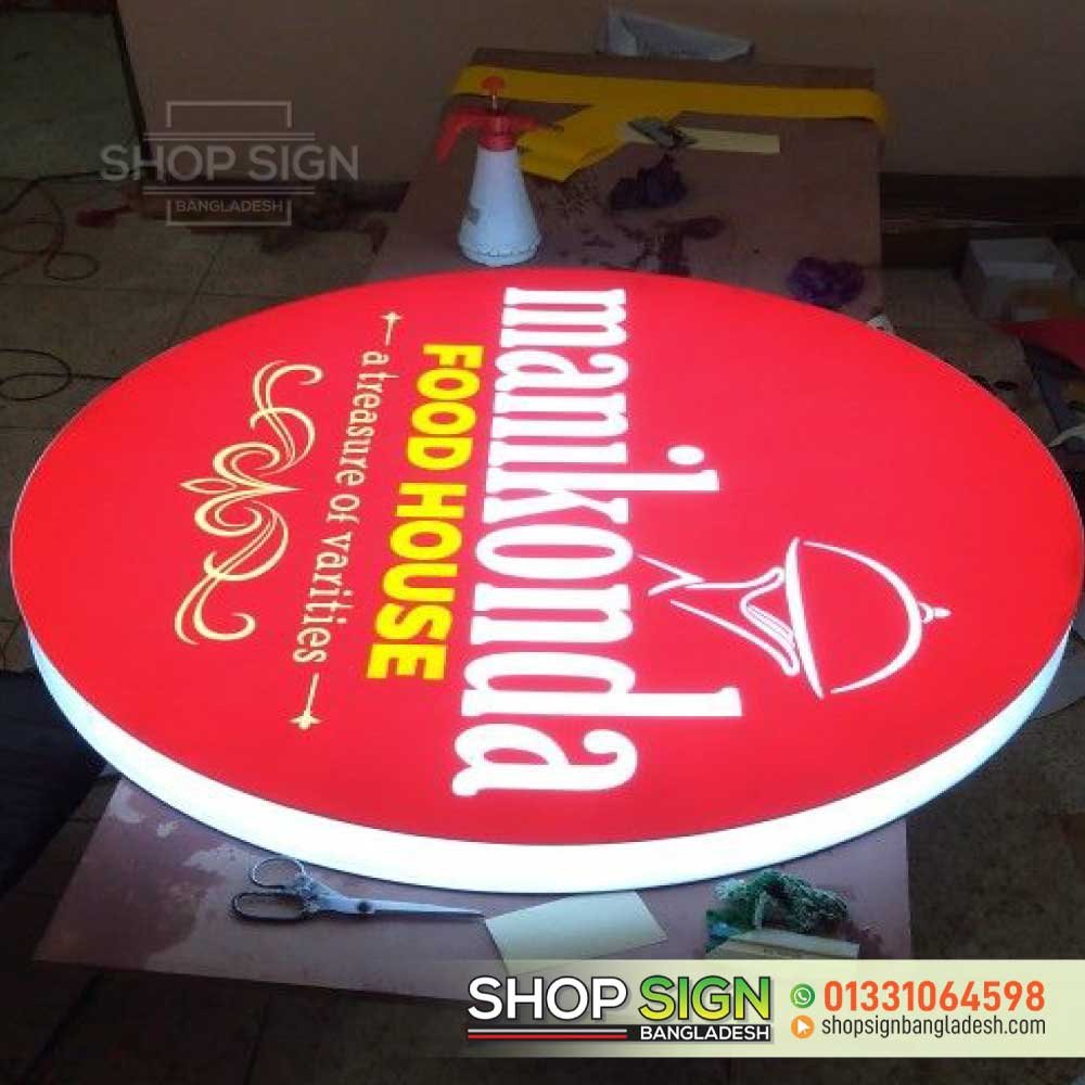 Digital LED round bell sign