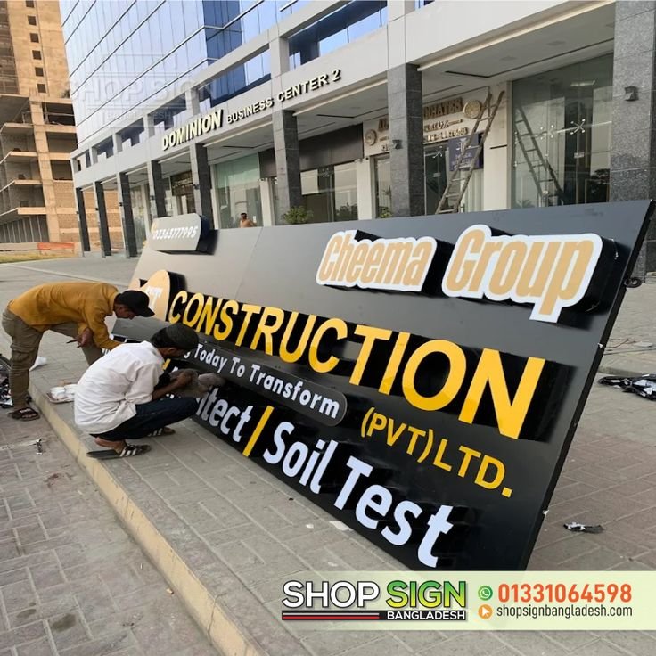 3D Acrylic Letter Signboard for business branding
