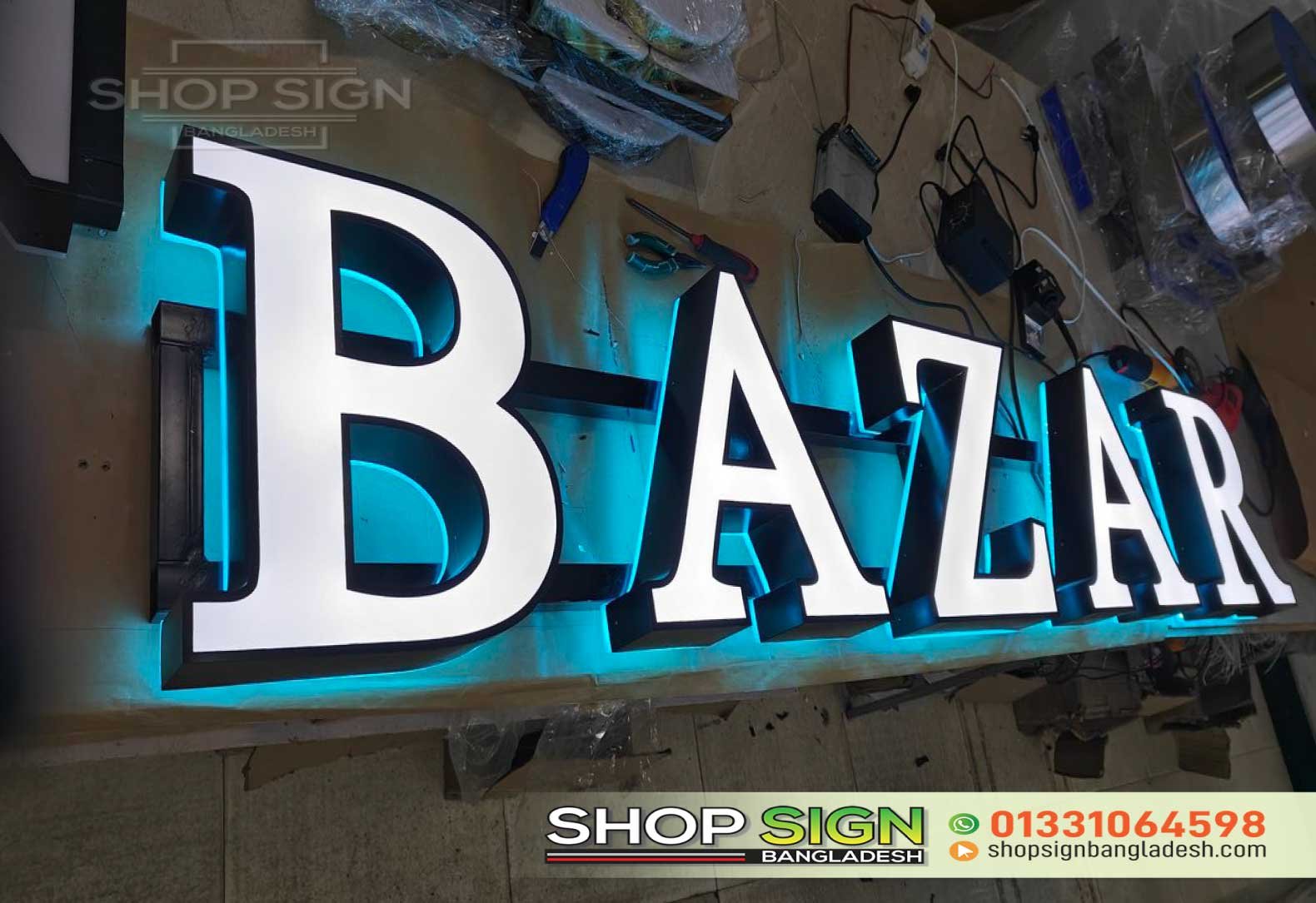 3D Acrylic Letter LED Lighting Sign Board - Image 2
