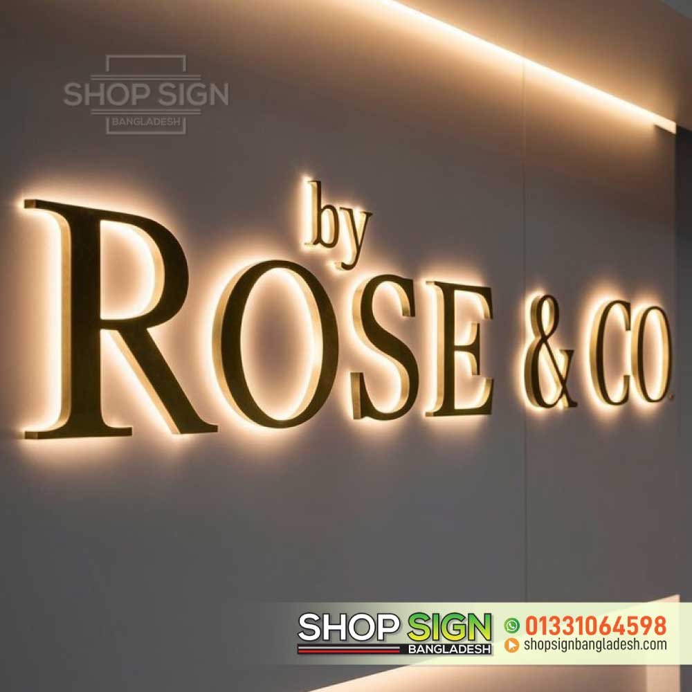 SS letter Nameplate