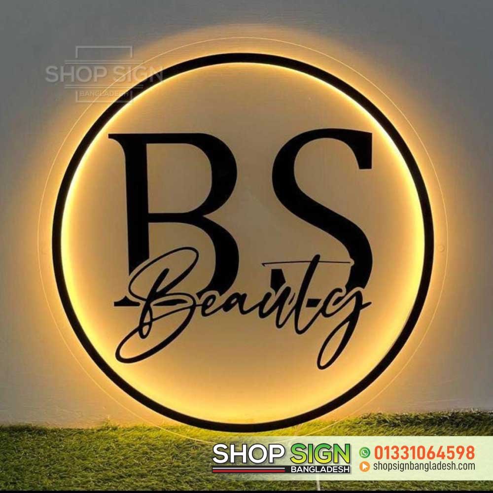 LED Lighting Round Logo Sign