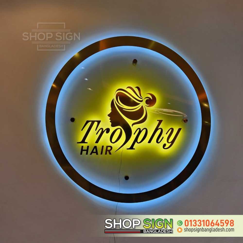 LED Lighting Round Logo Sign
