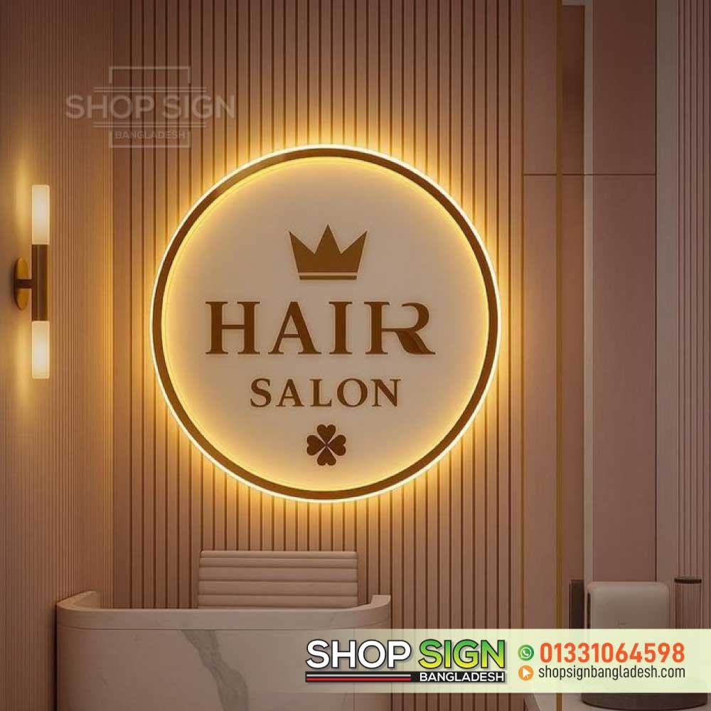 LED Lighting Round Logo Sign