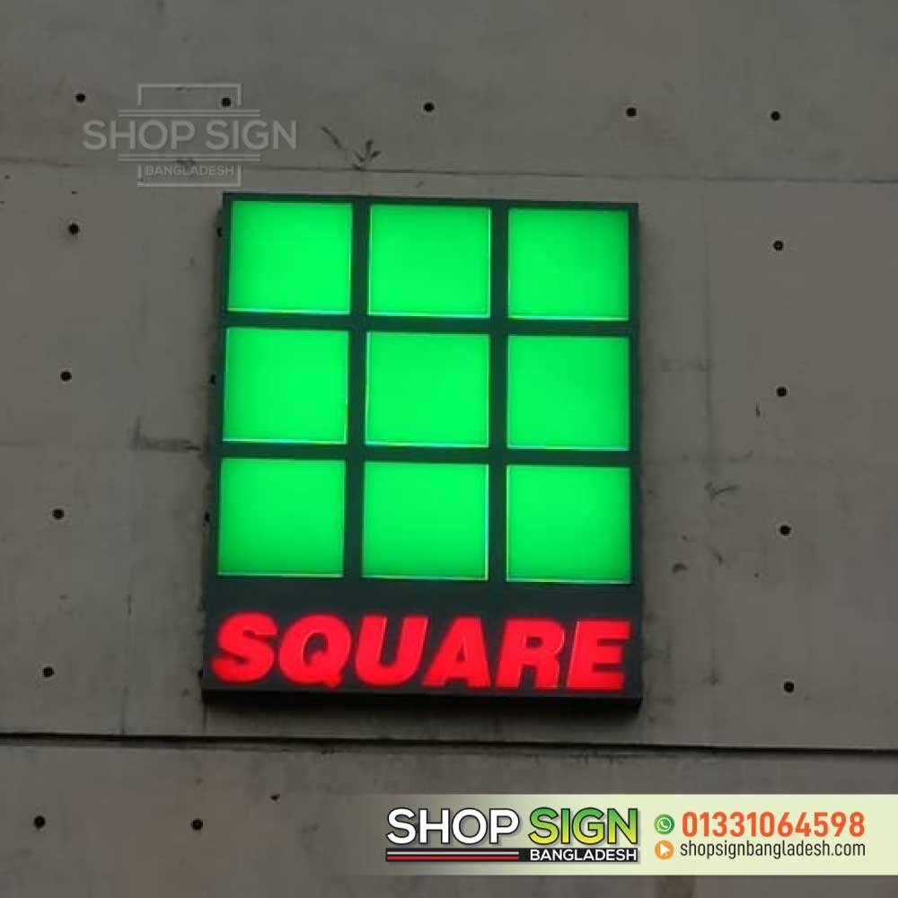 Acrylic lighting logo design