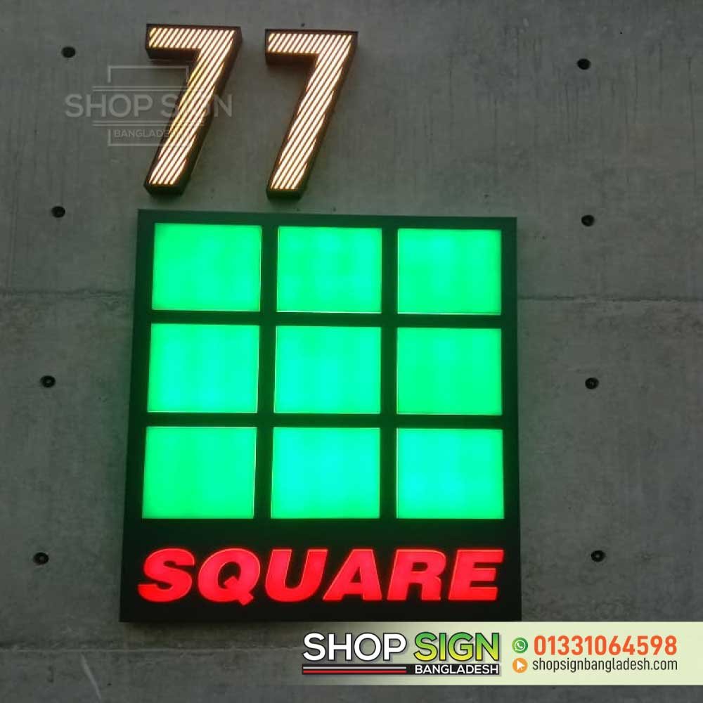 Acrylic lighting logo design