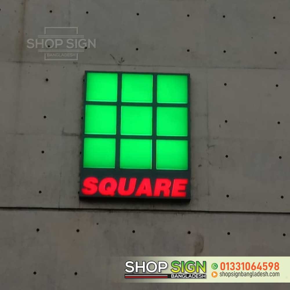 Acrylic lighting logo design