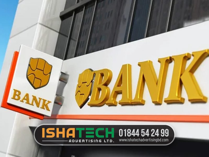 Bank Booth Signboard Design