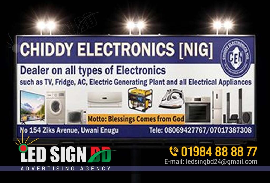 Best Electronics Shop Signboard Maker