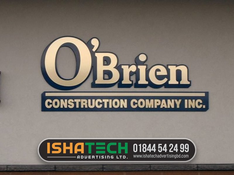 Construction Company Signboard Design