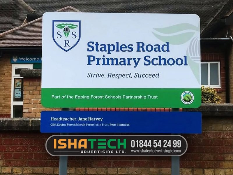 Kindergarten School Sign