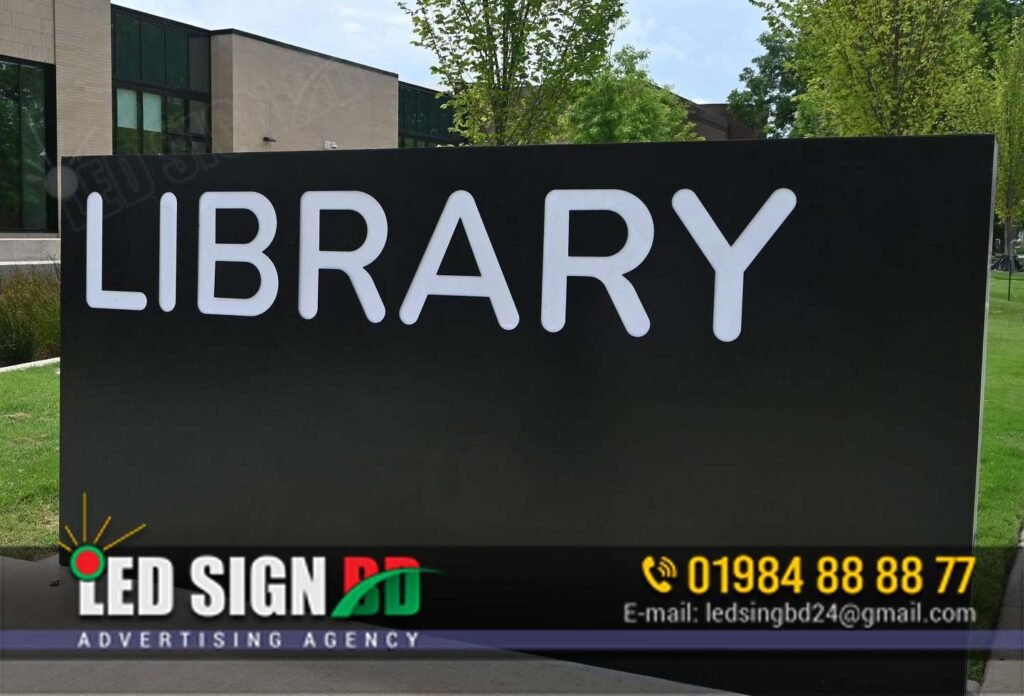 Library Signboard Design
