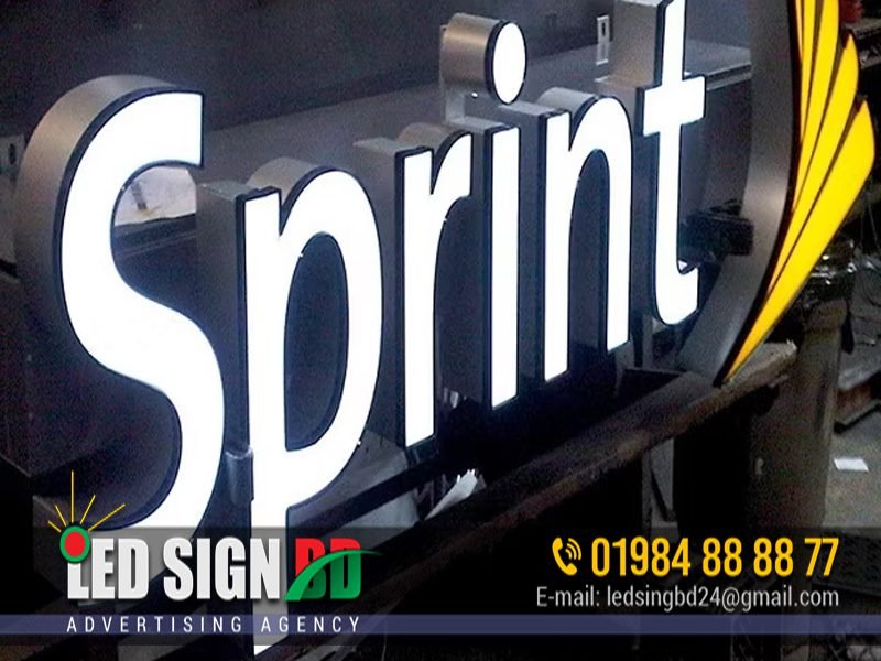 Premium 3D Acrylic Letter Signboard in BD