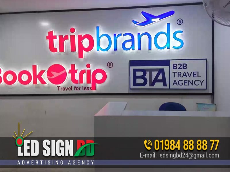 Travel Agency Signboard Design